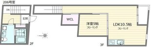 デュプレクス白山の物件間取画像